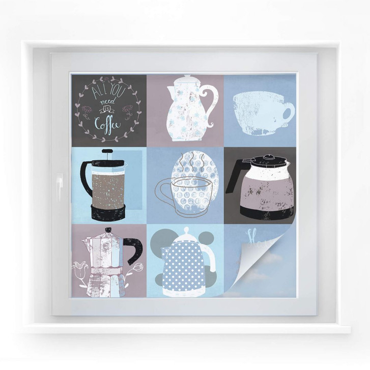 Sichtschutzfolie Loske - Coffee Time - WA175728