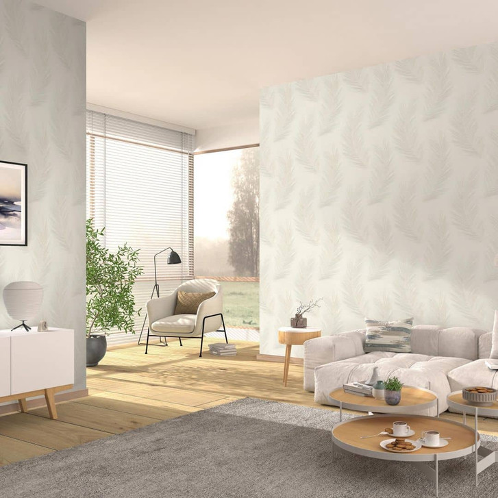 Vliestapete, Blättermotivtapete Aurora beige - WA493004