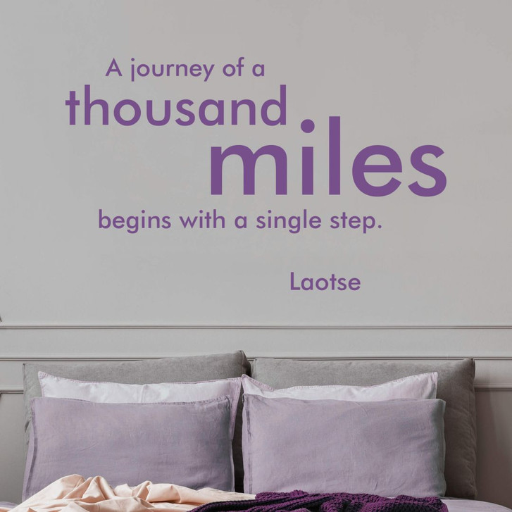 Wandtattoo A journey of a thousand miles... - WA204730