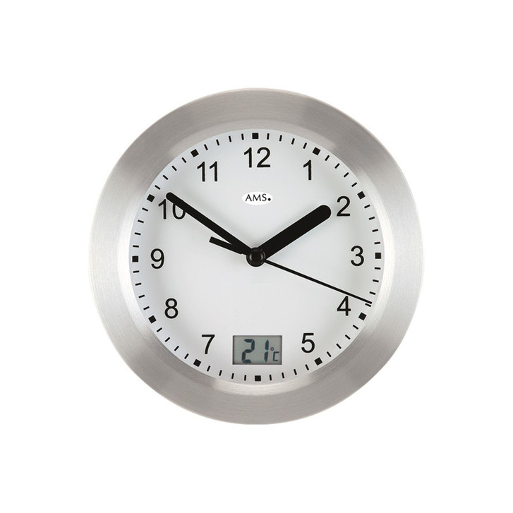 Wanduhr Aluminiumfrontreif silber - UG100225