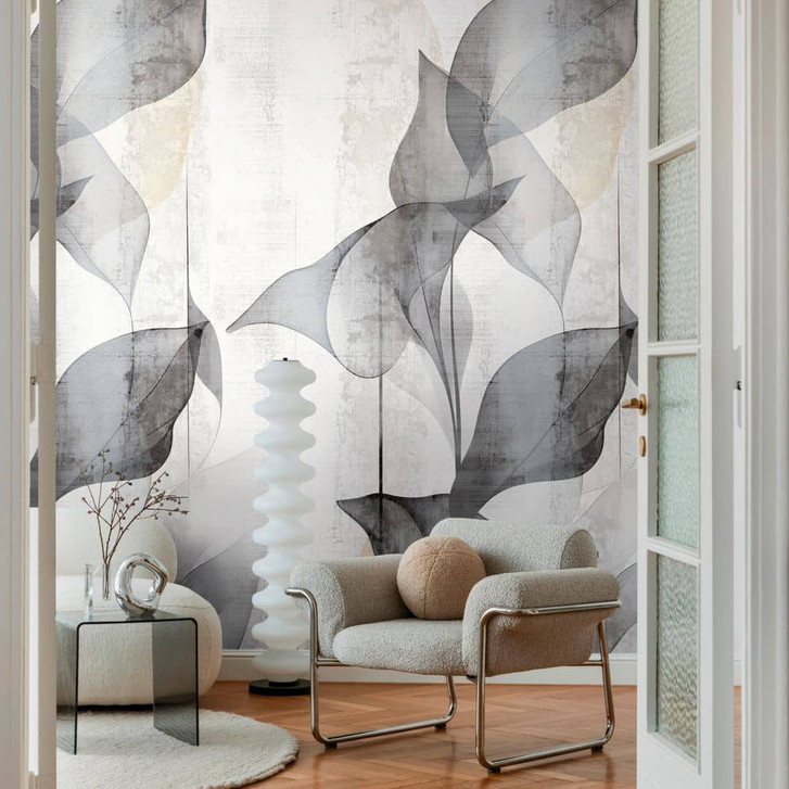 COSMOPOLITAN Design Fototapete Schwarz Weiss Beige - moderne Muster-Vliestapete - WA474895