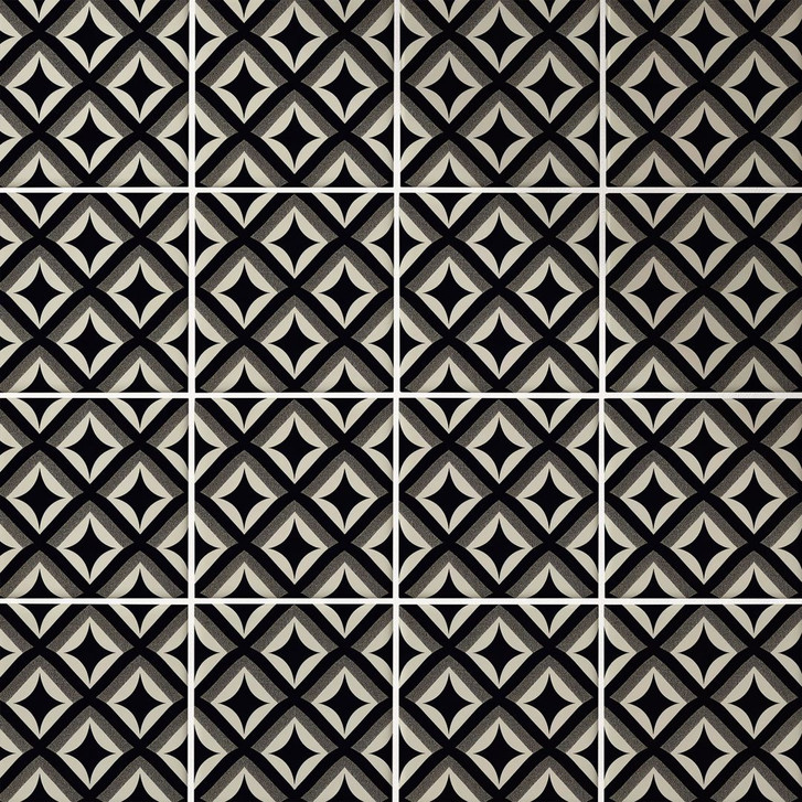 Fliesenaufkleber Schwarz-beige Ornamente - Treechild - 12er Set - WA431856