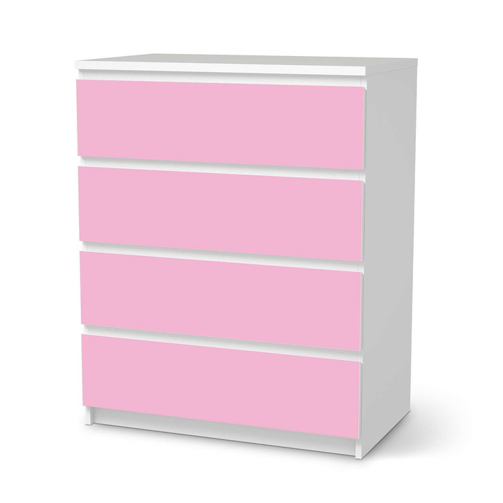Folie IKEA Malm Kommode 4 Schubladen - Pink Light - CR105665