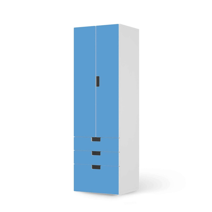 Klebefolie IKEA Stuva / Malad - 3 Schubladen und 2 grosse Türen - Blau Light - CR111798