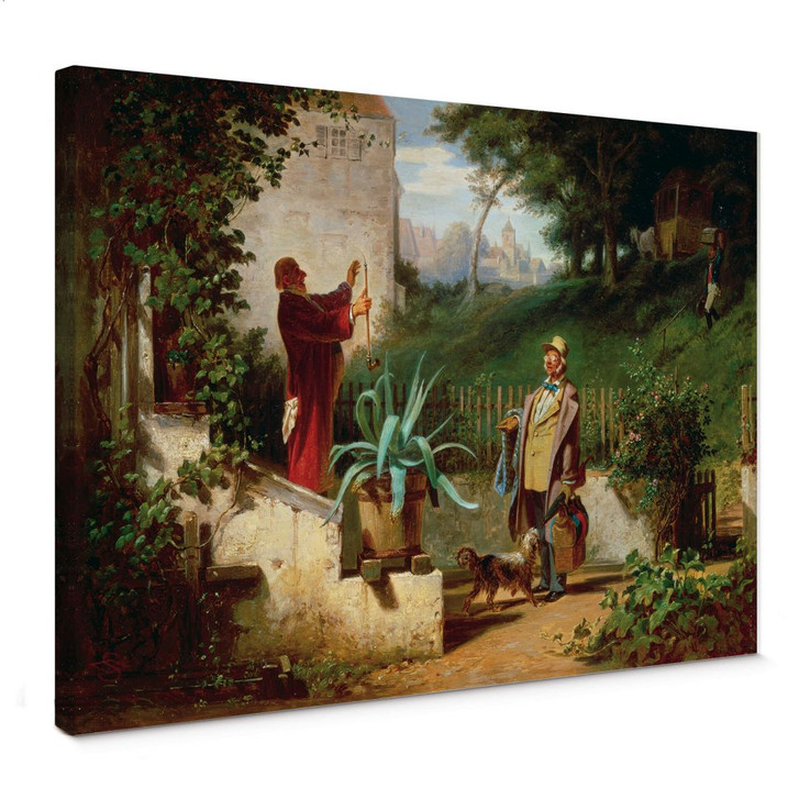 Leinwandbild Spitzweg - Die Jugendfreunde - WA375405