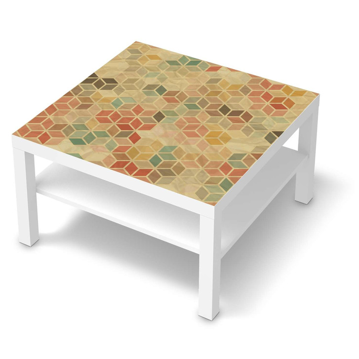 Möbelfolie IKEA Lack Tisch 78x78cm - 3D Retro - CR118384