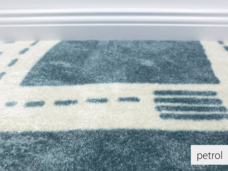 Noah Street Teppichboden Meterware in Land - Petrol - TS463707