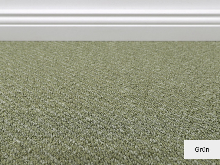 Bijou Loop Teppichboden Meterware in Grün - TS543577