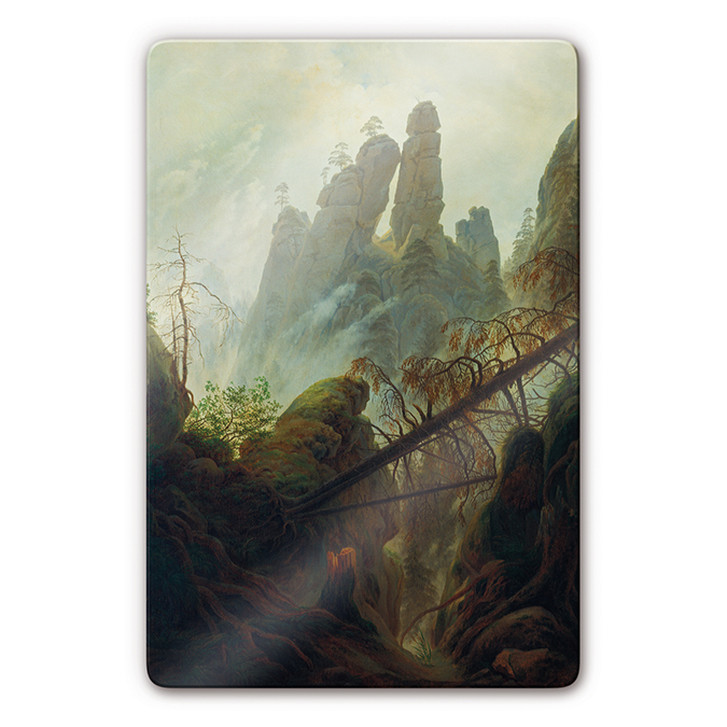 Glasbild Friedrich - Felsenschlucht - WA123140