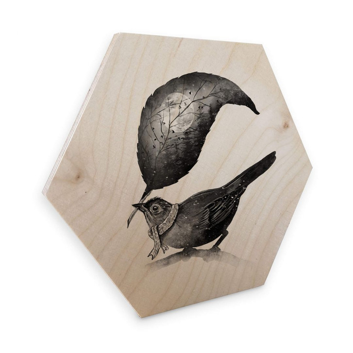 Hexagon - Holz Birke-Furnier Nicebleed - The Messenger - WA285188