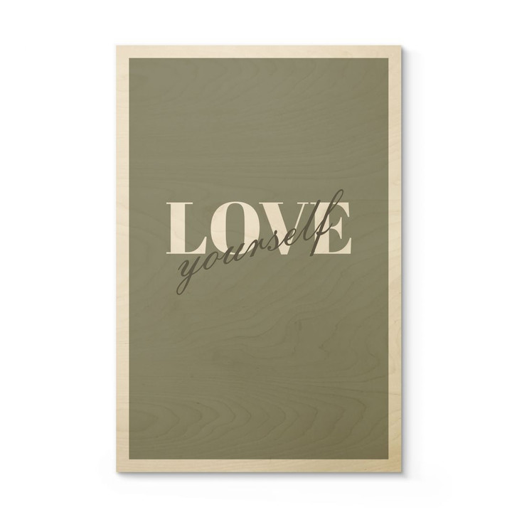Holzbild Love yourself - WA425704