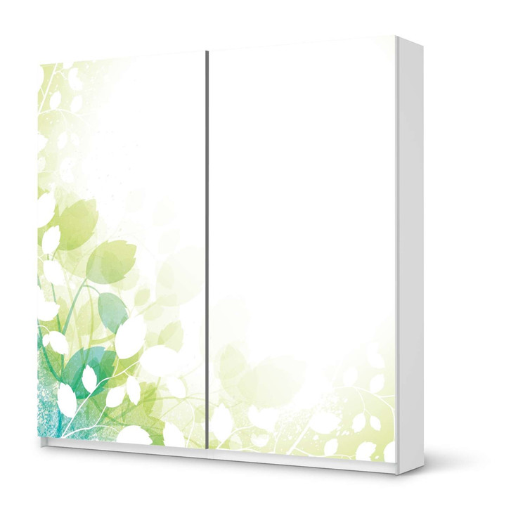 Möbel Klebefolie IKEA Pax Schrank 201cm Höhe - Schiebetür - Flower Light - CR113858