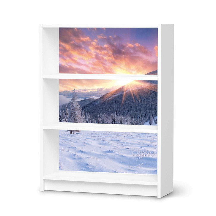Möbelfolie IKEA Billy Regal 3 Fächer - Zauberhafte Winterlandschaft - CR114484