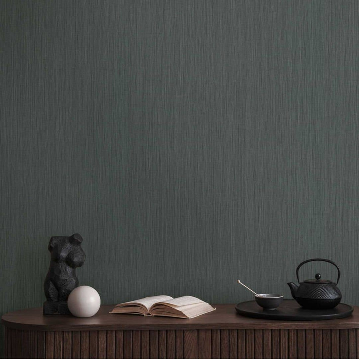 Unitapete Dunkelgrau - Vliestapete mit feiner Textur in moderner Optik - WA465295