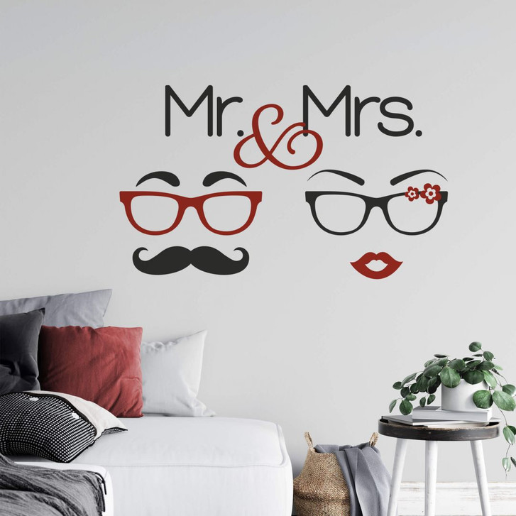 Wandtattoo Mr. & Mrs. Hipster - WA216057