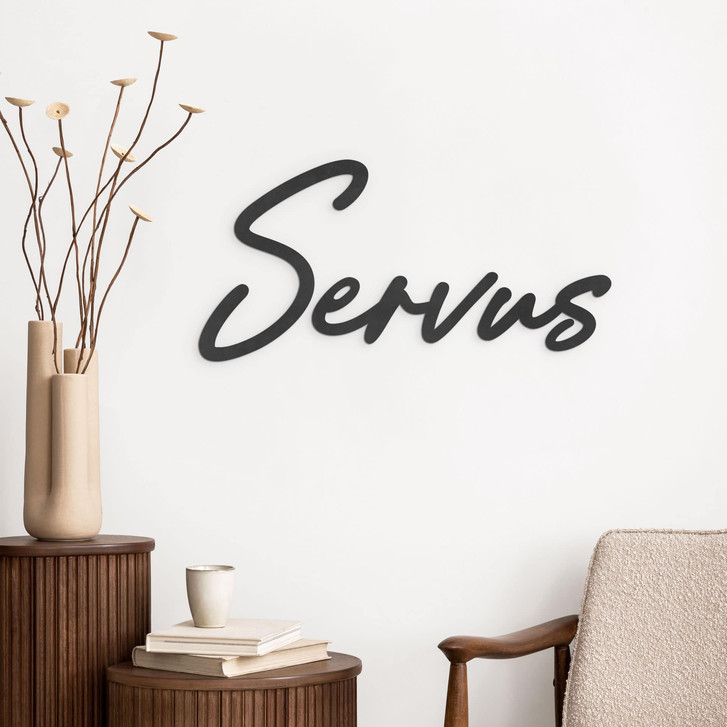 3D MDF Schriftzug Servus für den Eingangsbereich - WA517422