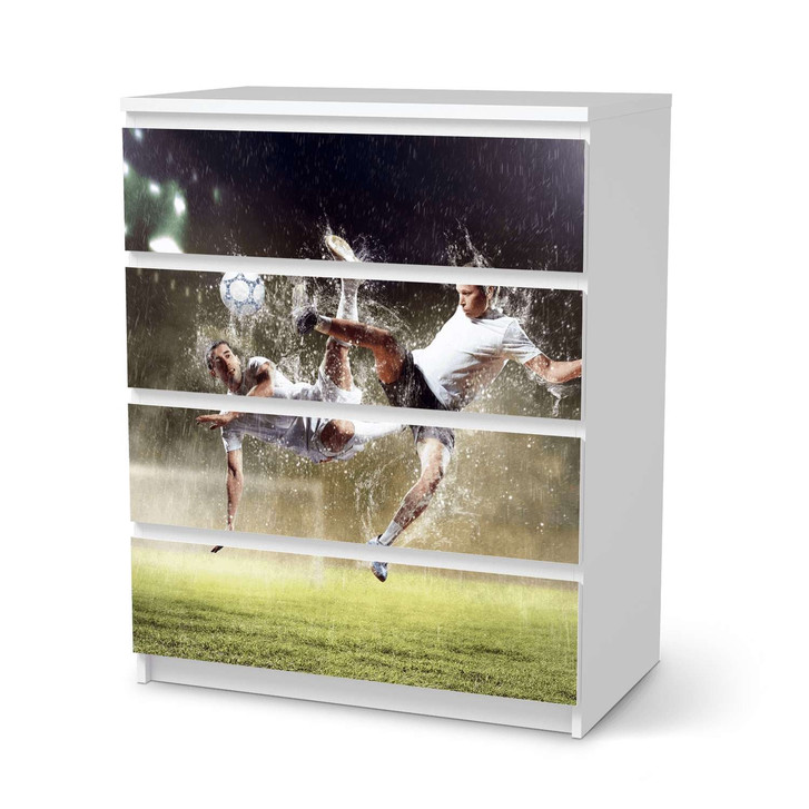 Folie IKEA Malm Kommode 4 Schubladen - Soccer - CR105690