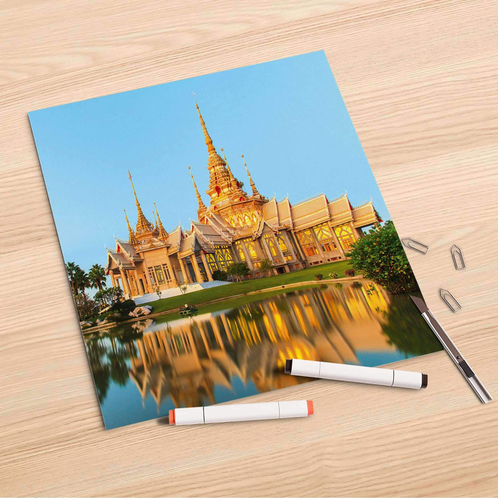 Folienbogen (30x30cm) - Thailand Temple - CR106966