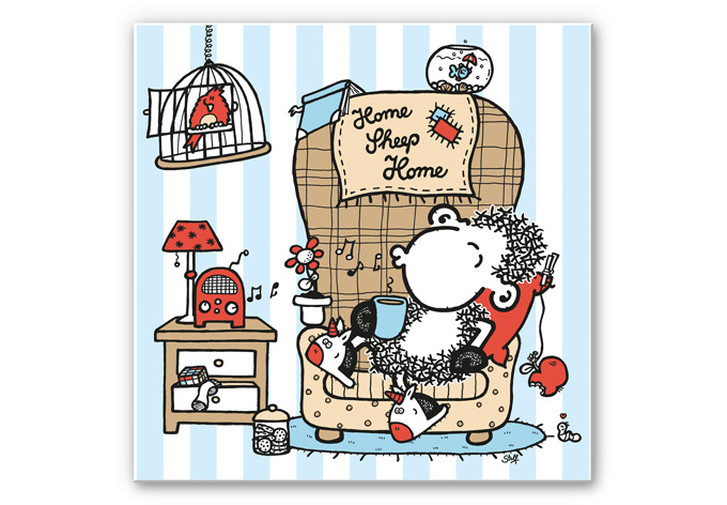 Hartschaumbild sheepworld Home Sheep Home Music - WA131368