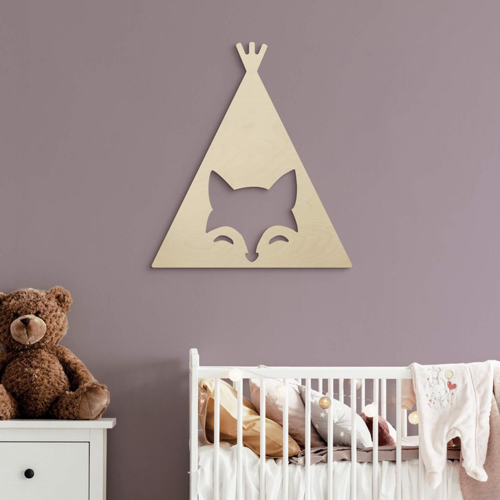 Holzdeko Pappel - Tipi - Fuchs - WA333450
