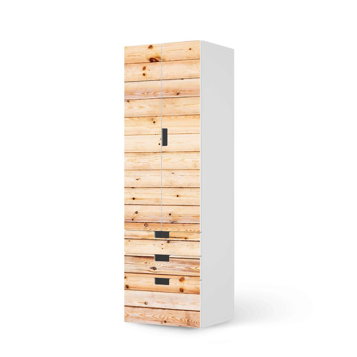 Klebefolie IKEA Stuva / Malad - 3 Schubladen und 2 grosse Türen - Bright Planks - CR111805