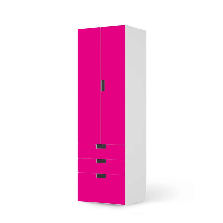 Klebefolie IKEA Stuva / Malad - 3 Schubladen und 2 grosse Türen - Pink Dark - CR111844