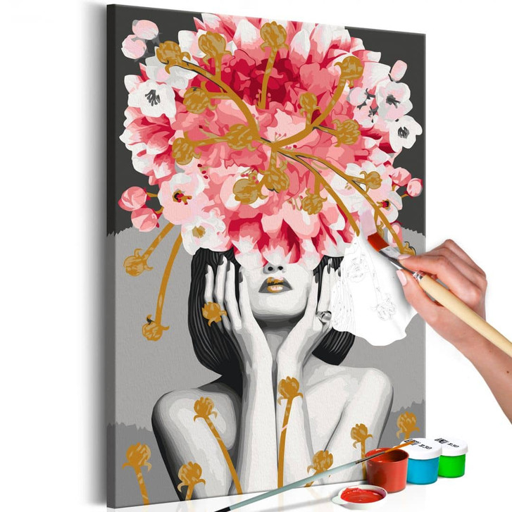 Malen nach Zahlen Leinwandbild - Süsser Nektar - 40 x 50 cm - mit Keilrahmen - bespannt - WA437866