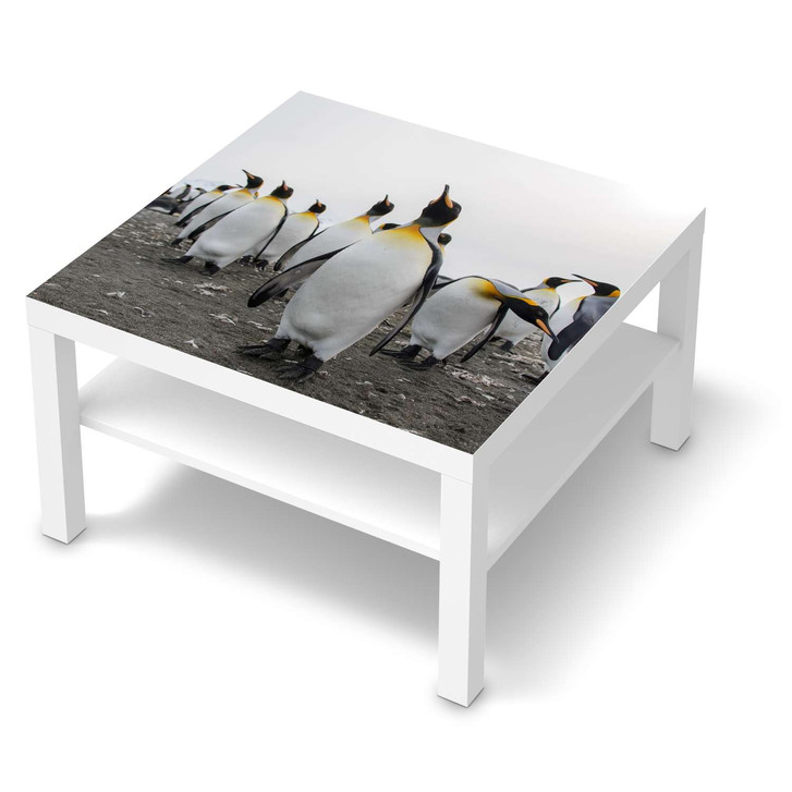 Möbelfolie IKEA Lack Tisch 78x78cm - Penguin Family - CR118490