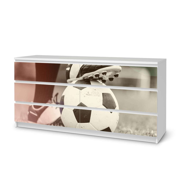 Möbelfolie IKEA Malm Kommode 6 Schubladen (breit) - Kick it - CR116588
