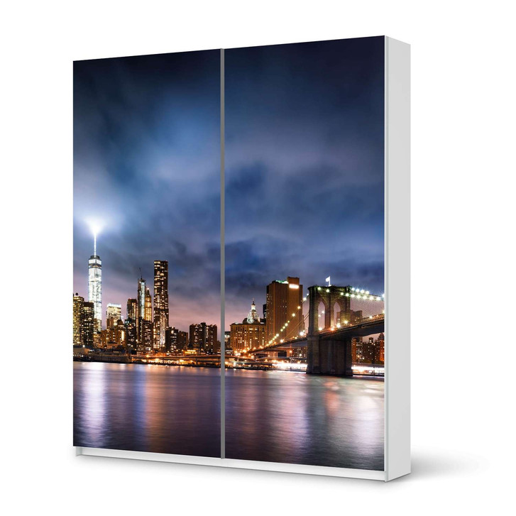 Möbelfolie IKEA Pax Schrank 236cm Höhe - Schiebetür - Brooklyn Bridge - CR116956