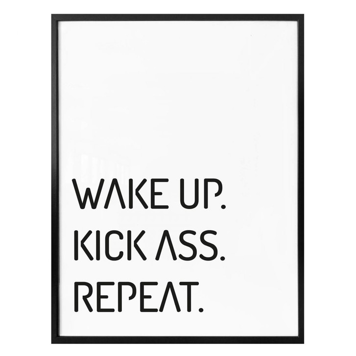 Poster - Wake up kick ass repeat - WA287166