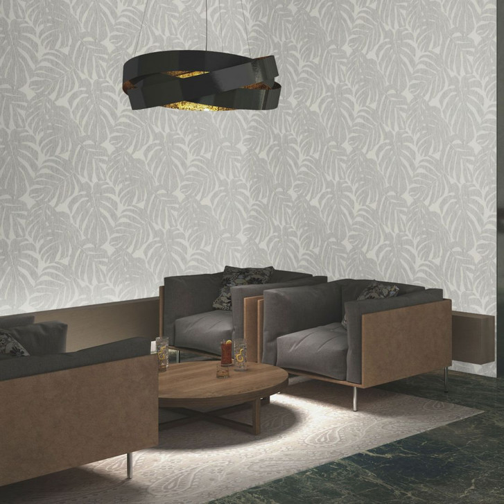 Rasch Vliestapete, Mustertapete Welcome Home mittelgrau - WA410019