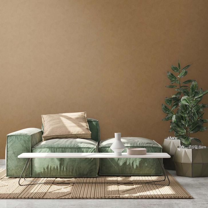 Vliestapete Braun geometrische Design Uni Tapete Vlies Mustertapete - WA382655