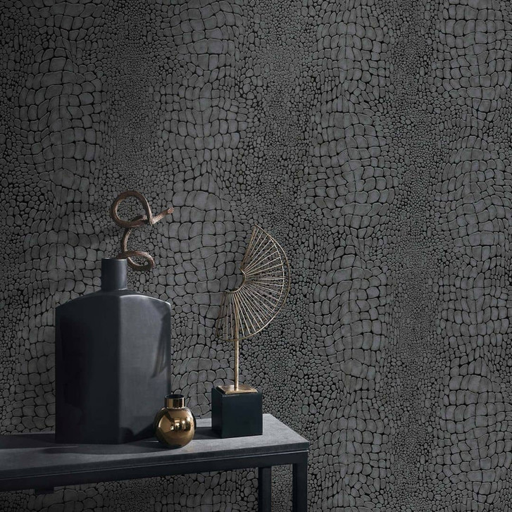 Vliestapete, Grafiktapete Cameo schwarz - WA493054