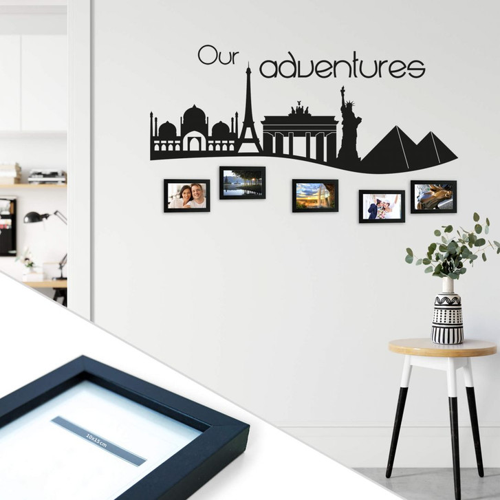 Wandtattoo Our adventures inkl. 5 Bilderrahmen - WA216904
