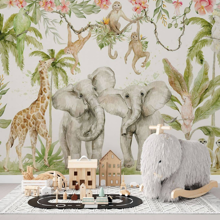 Fototapete Tiere im tropischen Dschungel - UN Designs - WA398923