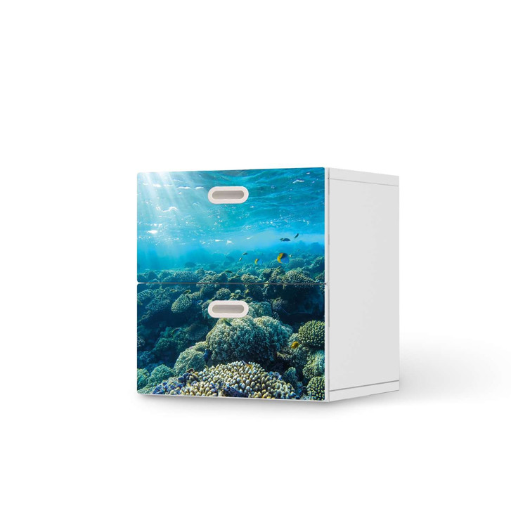 Klebefolie IKEA Stuva / Fritids Kommode - 2 Schubladen - Underwater World - CR110138