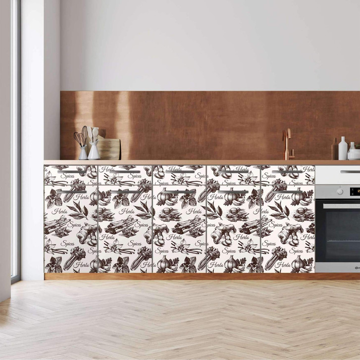 Küchenfolie - Unterschrank 200cm Breite - Spices - CR112533