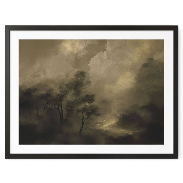 Poster Bäume im Nebel der Dämmerung - Hobday - WA456799