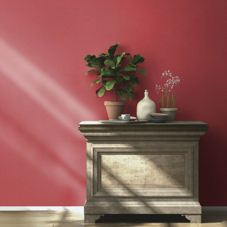 Rasch Vliestapete, Unitapete Barbara Home Collection III dunkelrot - WA409957