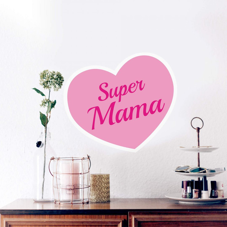 Wandsticker Super Mama rosa - WA202921