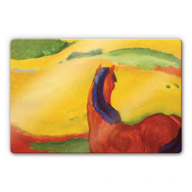 Glasbild Marc - Pferd in der Landschaft - WA125241