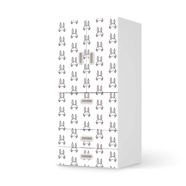 Möbelfolie IKEA Stuva / Fritids - 3 Schubladen und 2 kleinen Türen - Hoppel - CR117590