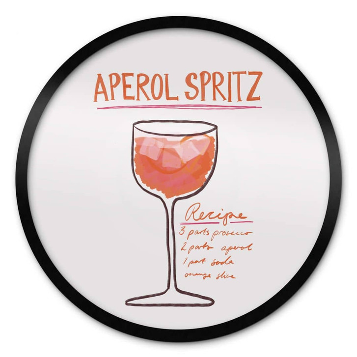 Poster Cocktail - Fritsch - Aperol Spritz- Rund - WA406463