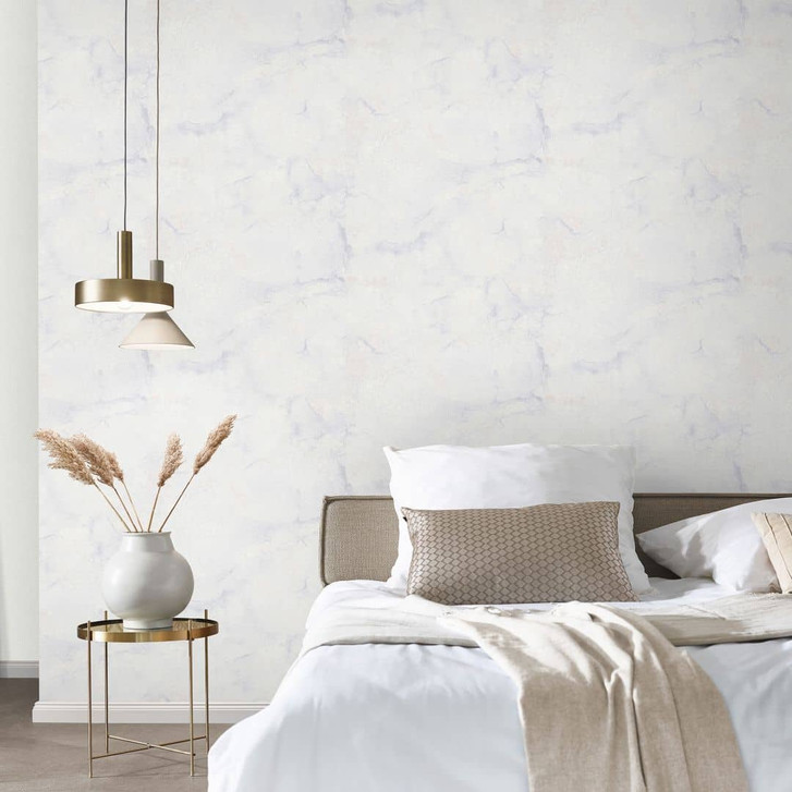 PVC-freie Vliestapete mit Marmoroptik in grau - WA397593