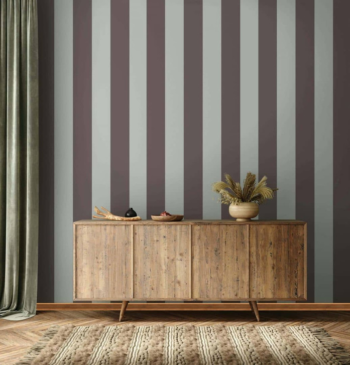 Vliestapete Blockstreifen Streifen Klassisch in Grau - WA482793