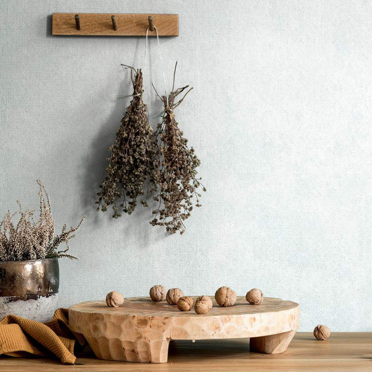 Vliestapete mit leichter Struktur und Kästchen weiss, grün Grafisch - WA446155