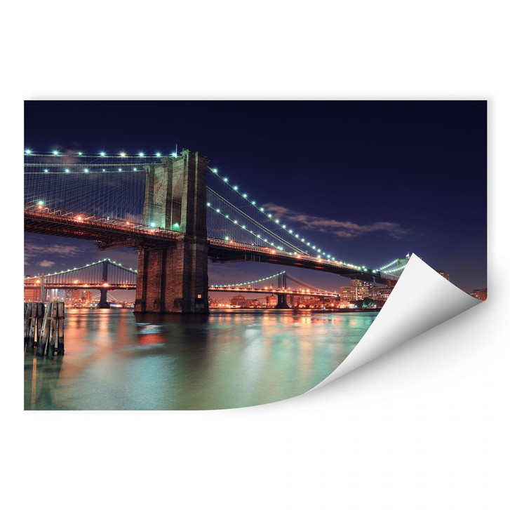 Wallprint Manhattan Bridge at Night 2 - WA186506