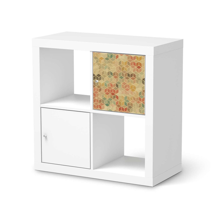 Klebefolie IKEA Expedit Regal Tür einzeln - 3D Retro - CR111186