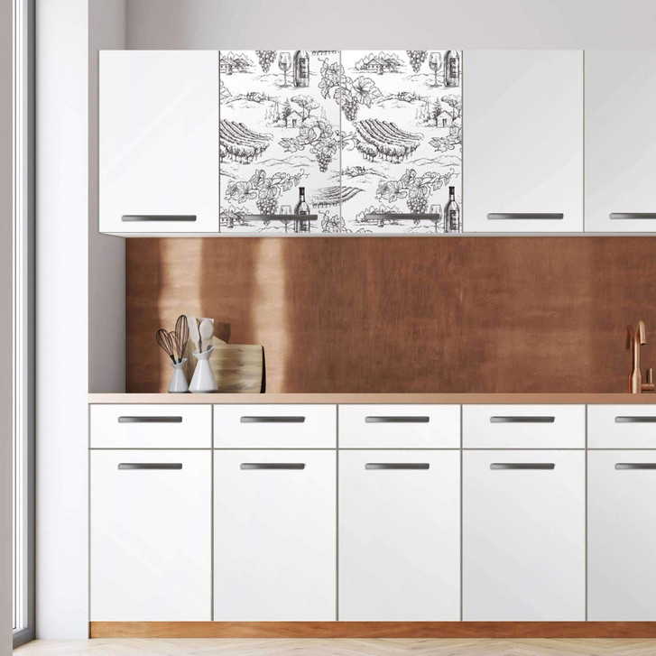 Klebefolie - Wandschrank 80cm Breite - Vineyard - CR109010